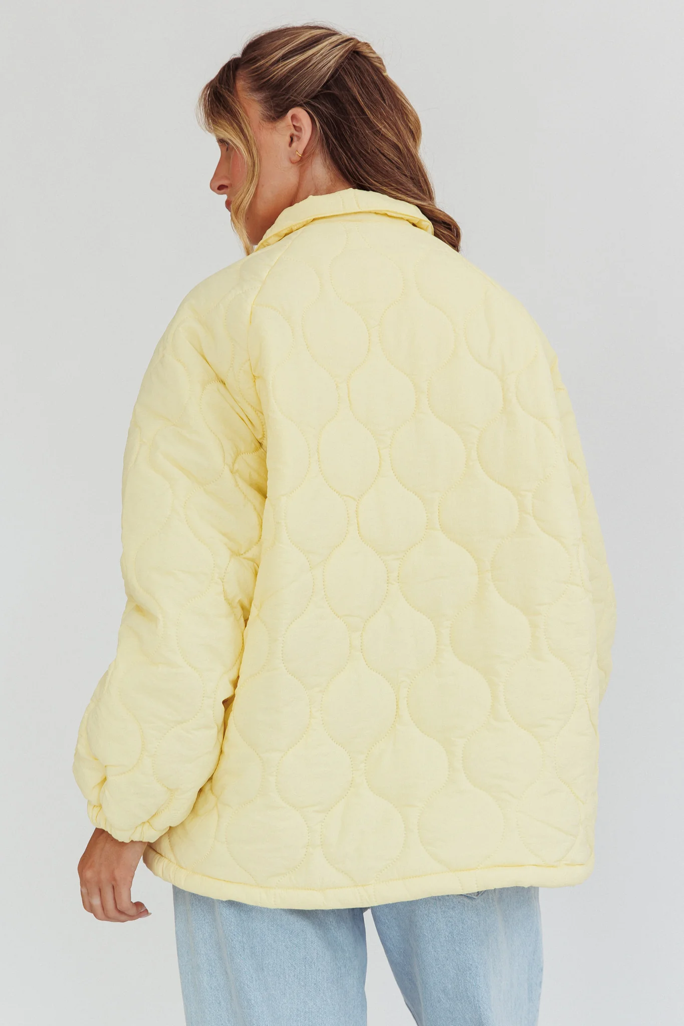 By The Fireplace Quilted Puffer Jacket Butter - Sonourner