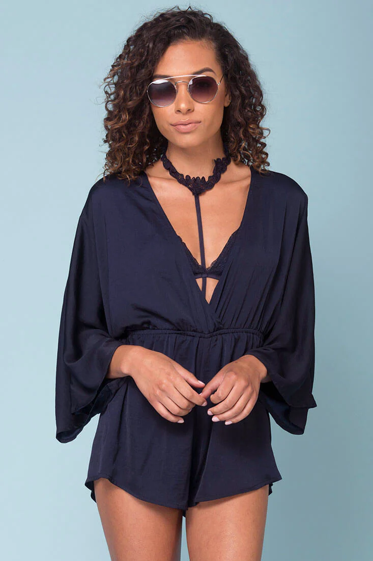 Zaylee Cute Casual Romper Ink - Sonourner