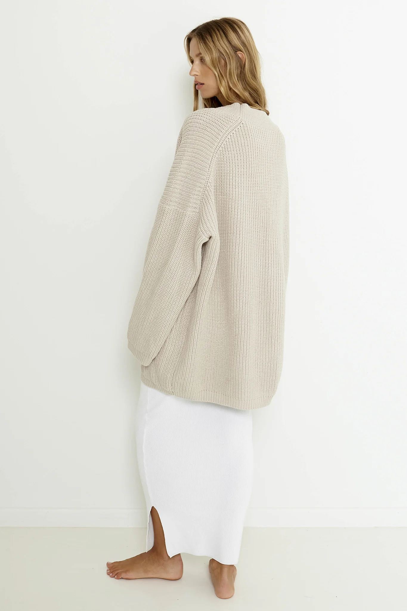 SNDYS Essie Cardigan Mushroom - Sonourner