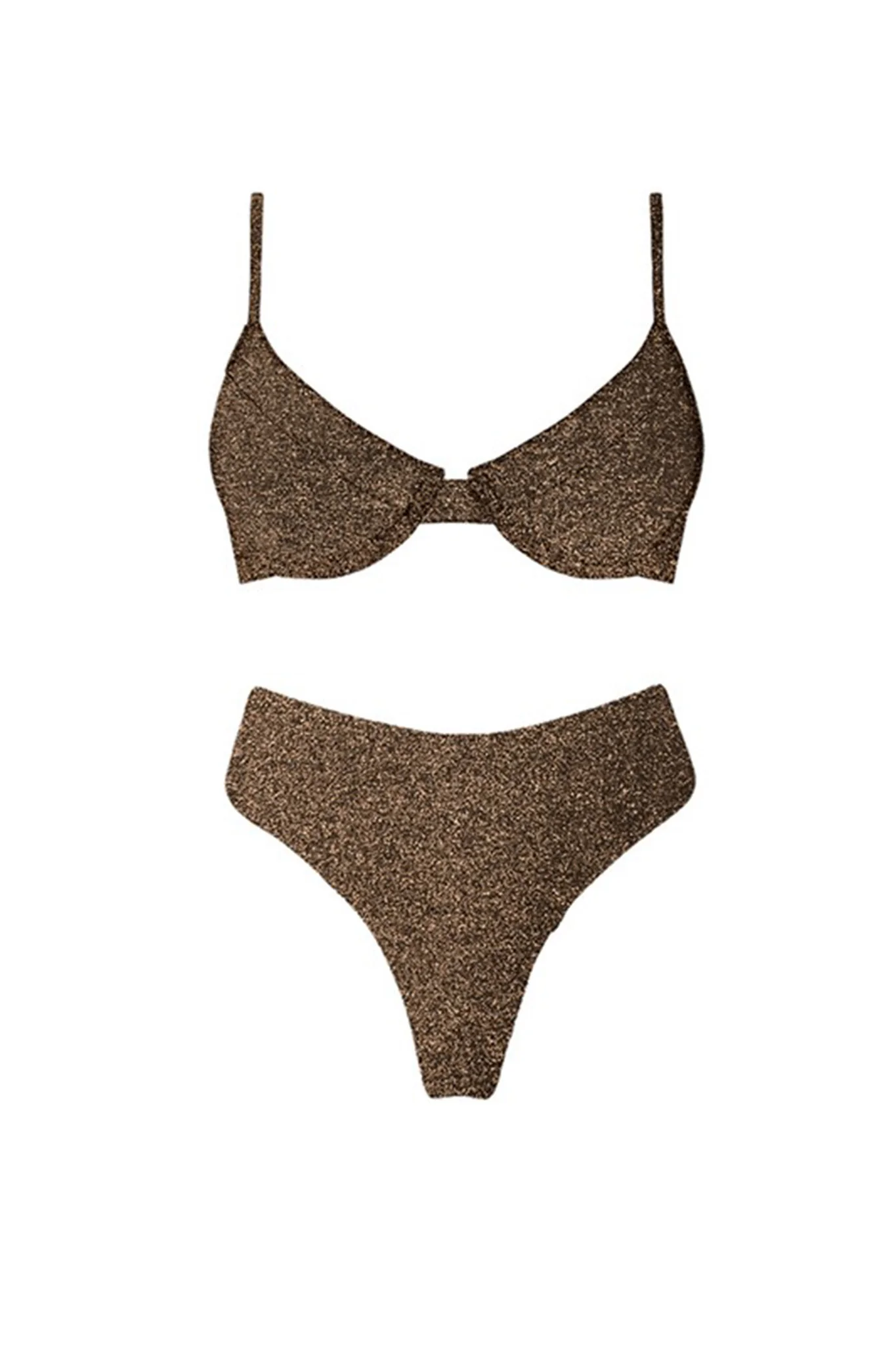 Zuma Bikini Top Brown - Sonourner