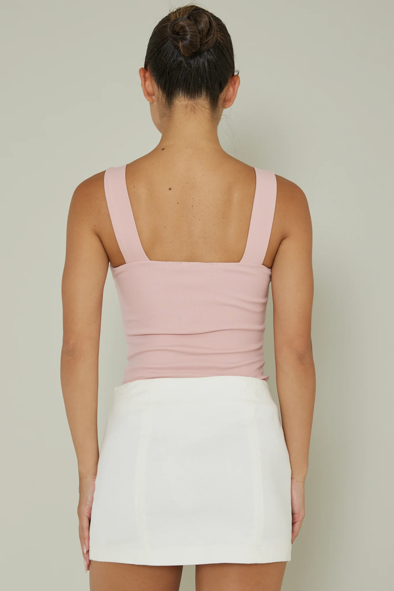 High Time Square Neckline Leotard Blush - Sonourner