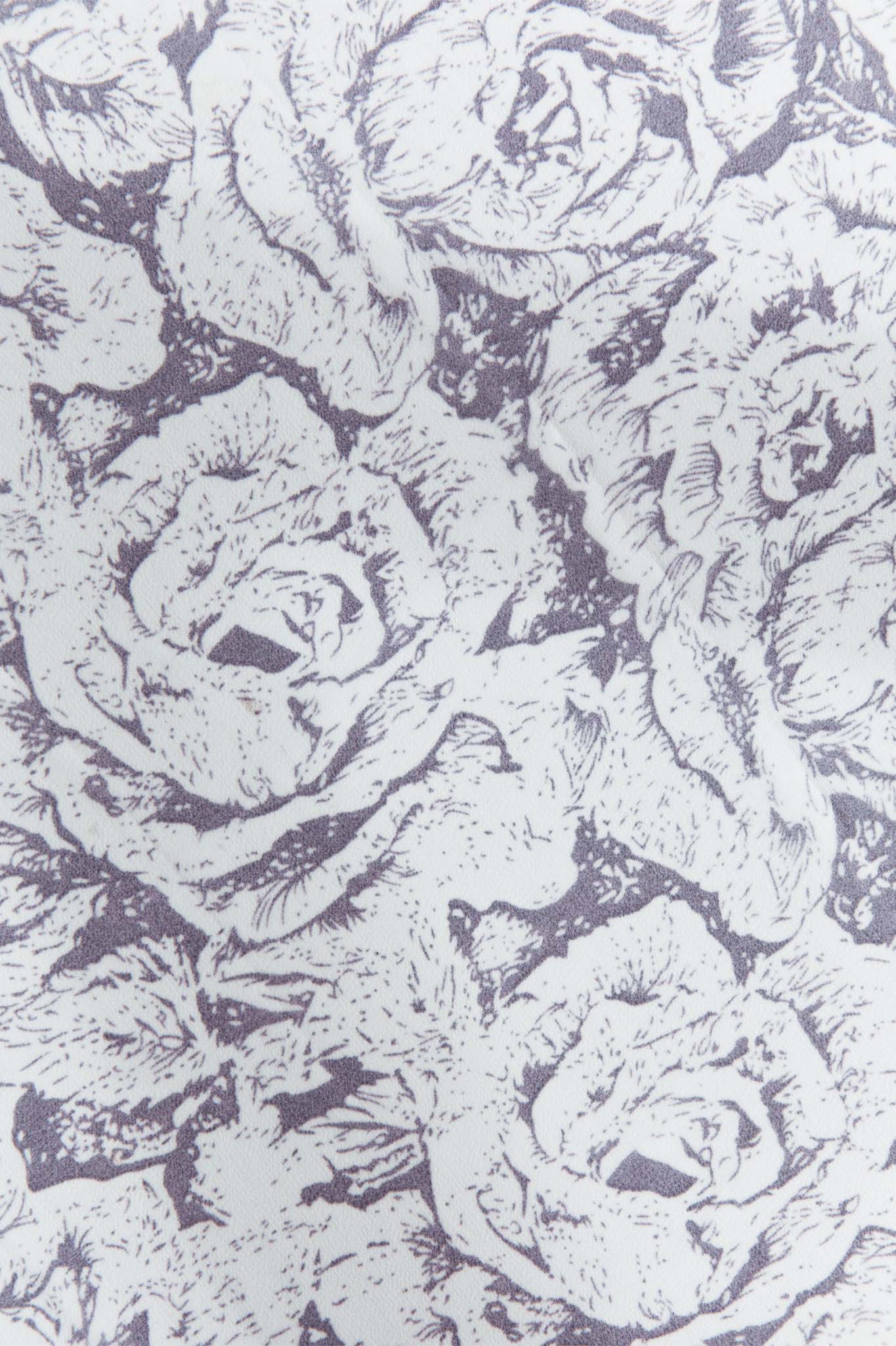 Sundaze Square Scarf Roses Grey - Sonourner