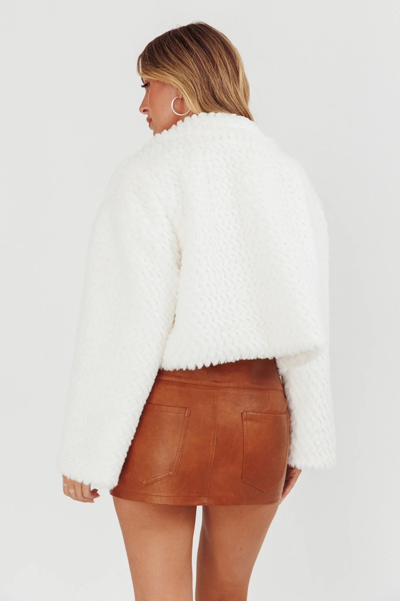 Margeaux Faux Fur Jacket White - Sonourner