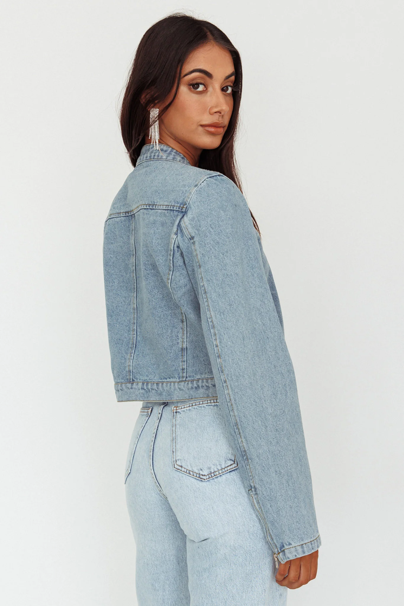 Girona Zipper Jacket Light Denim - Sonourner