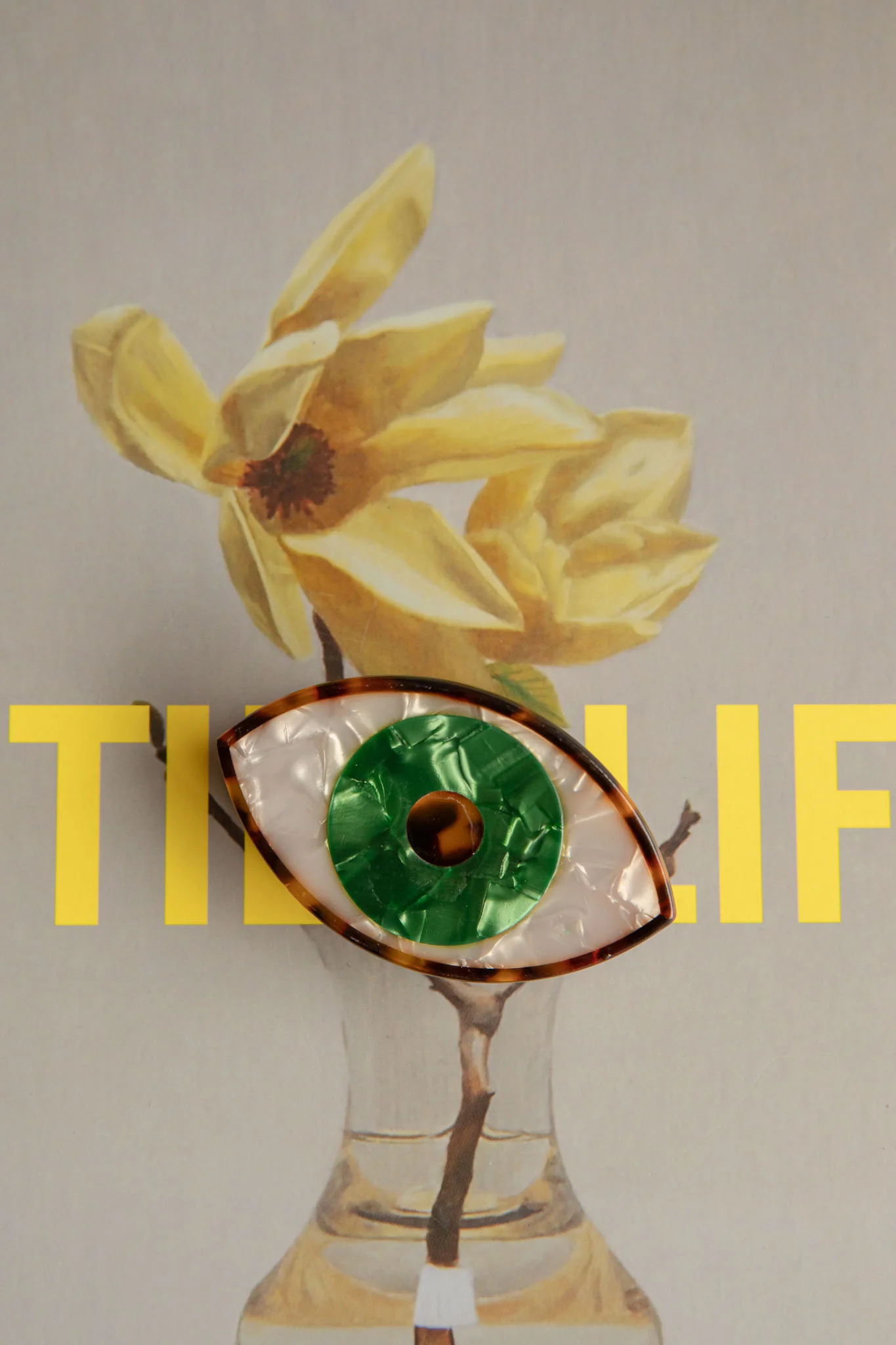 Eyes On You Hair Clip Green - Sonourner