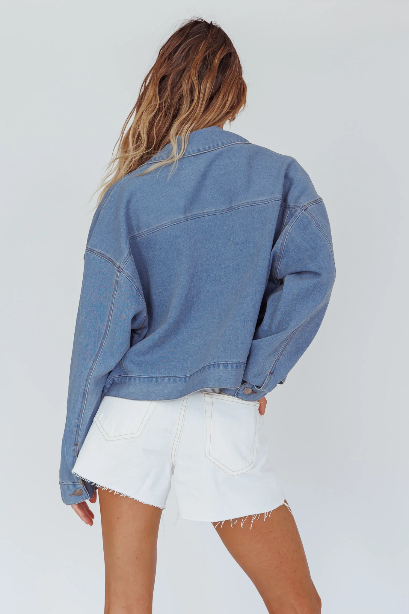 Rodeo Diamante Jacket Washed Blue - Sonourner