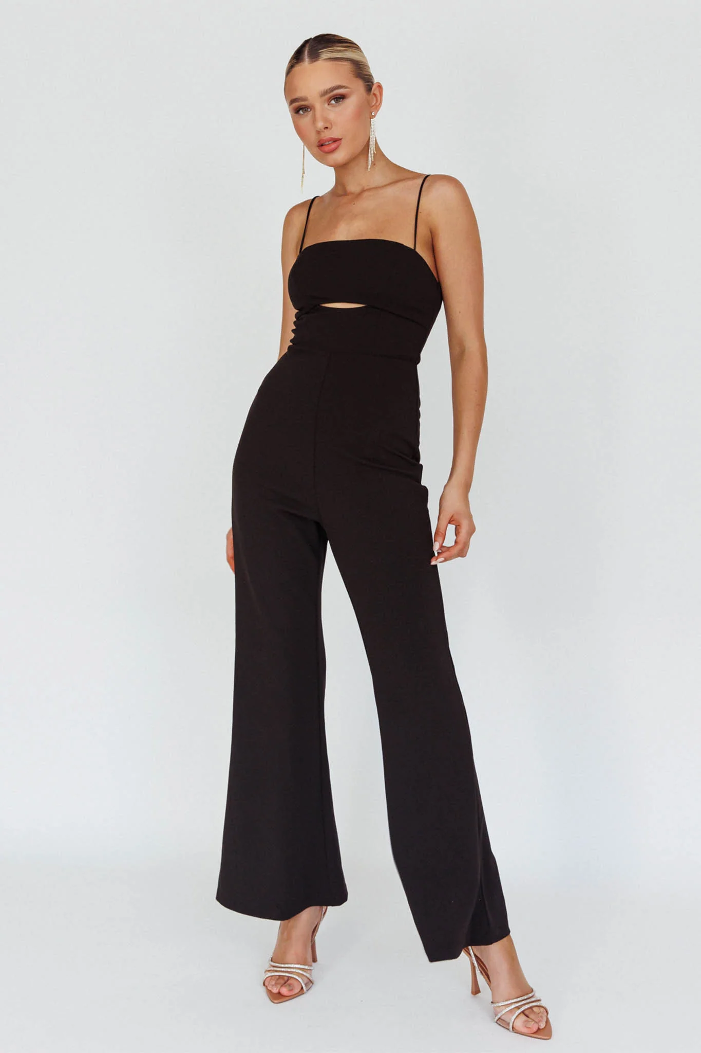 Lyrics Keyhole Jumpsuit Black - Sonourner
