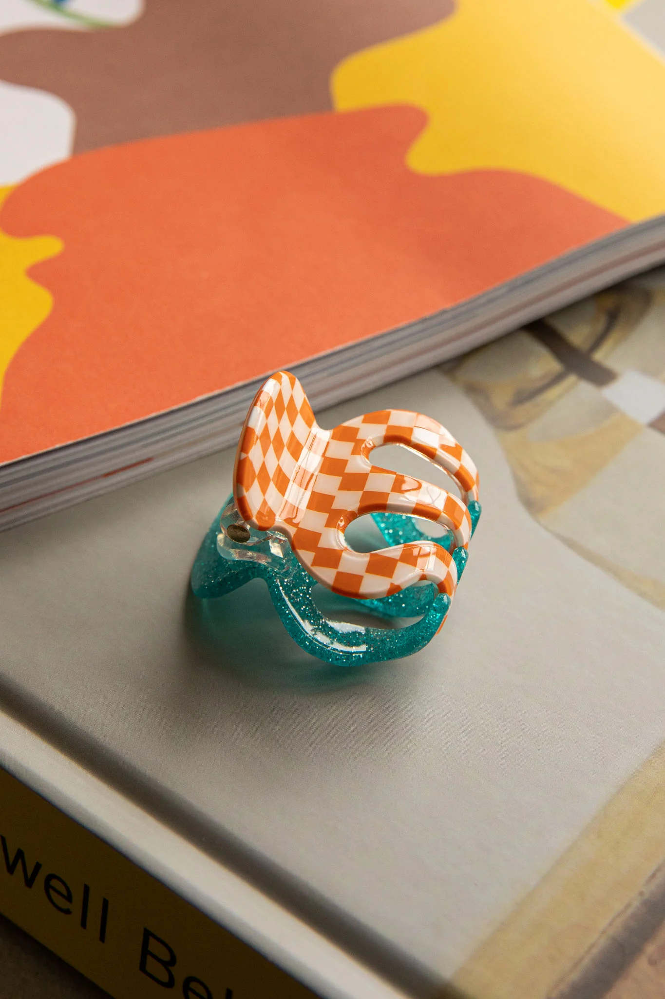 Anita Two-Side Hair Clip Blue/Orange - Sonourner