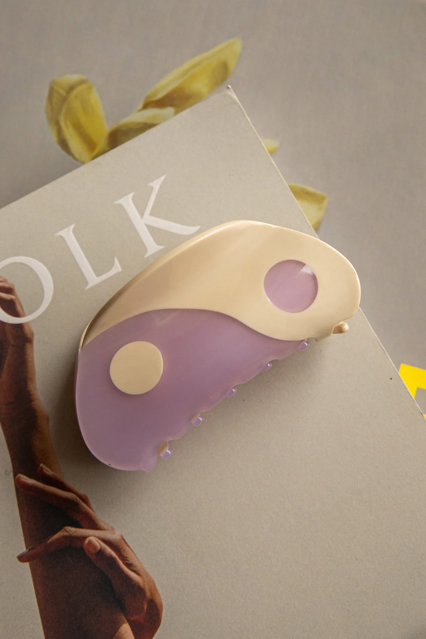 Yin Yang Hair Clip Purple - Sonourner