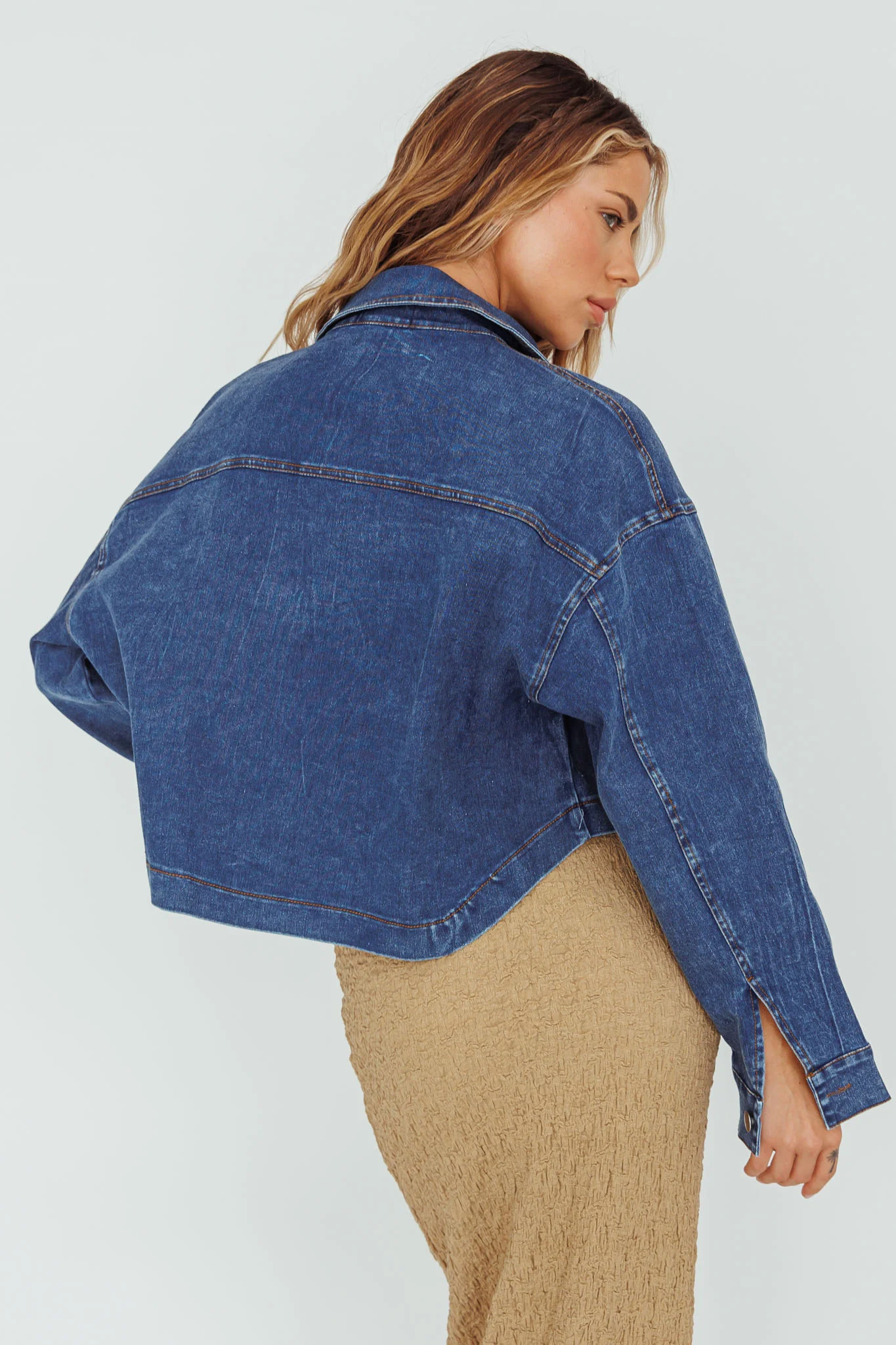 Fair Game Button-Up Jacket Dark Blue - Sonourner