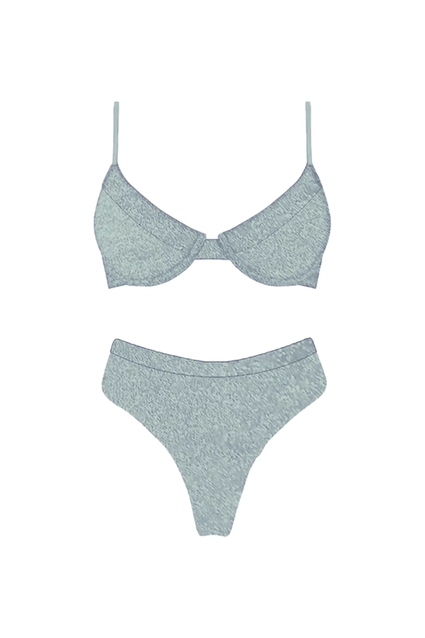 Zuma High Waist Bikini Bottom Mint - Sonourner