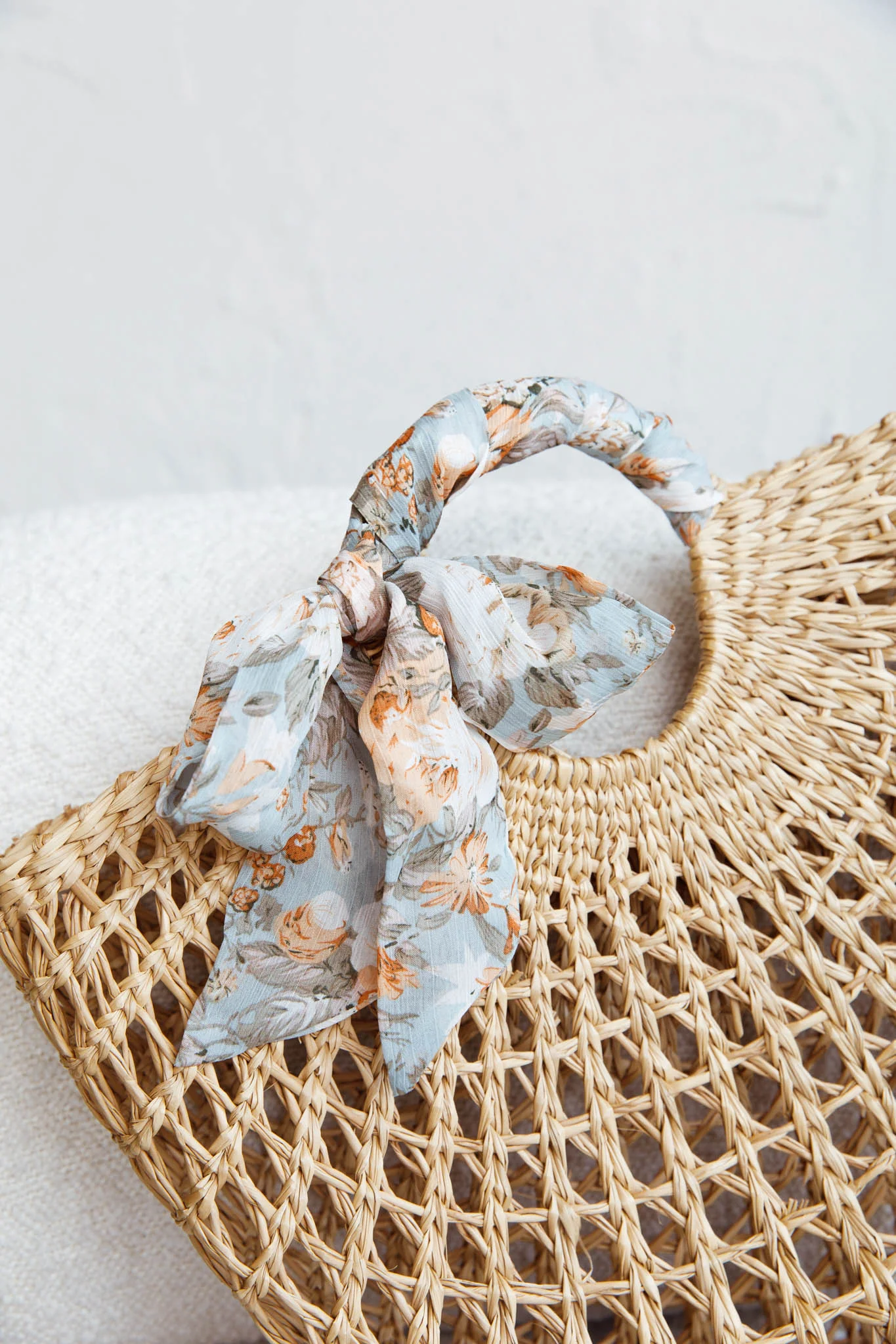 Maddie Twilly Scarf Floral Peach - Sonourner