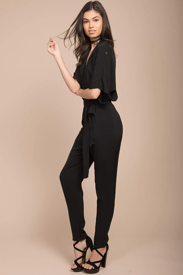 Zoe Boho Jumpsuit Black - Sonourner