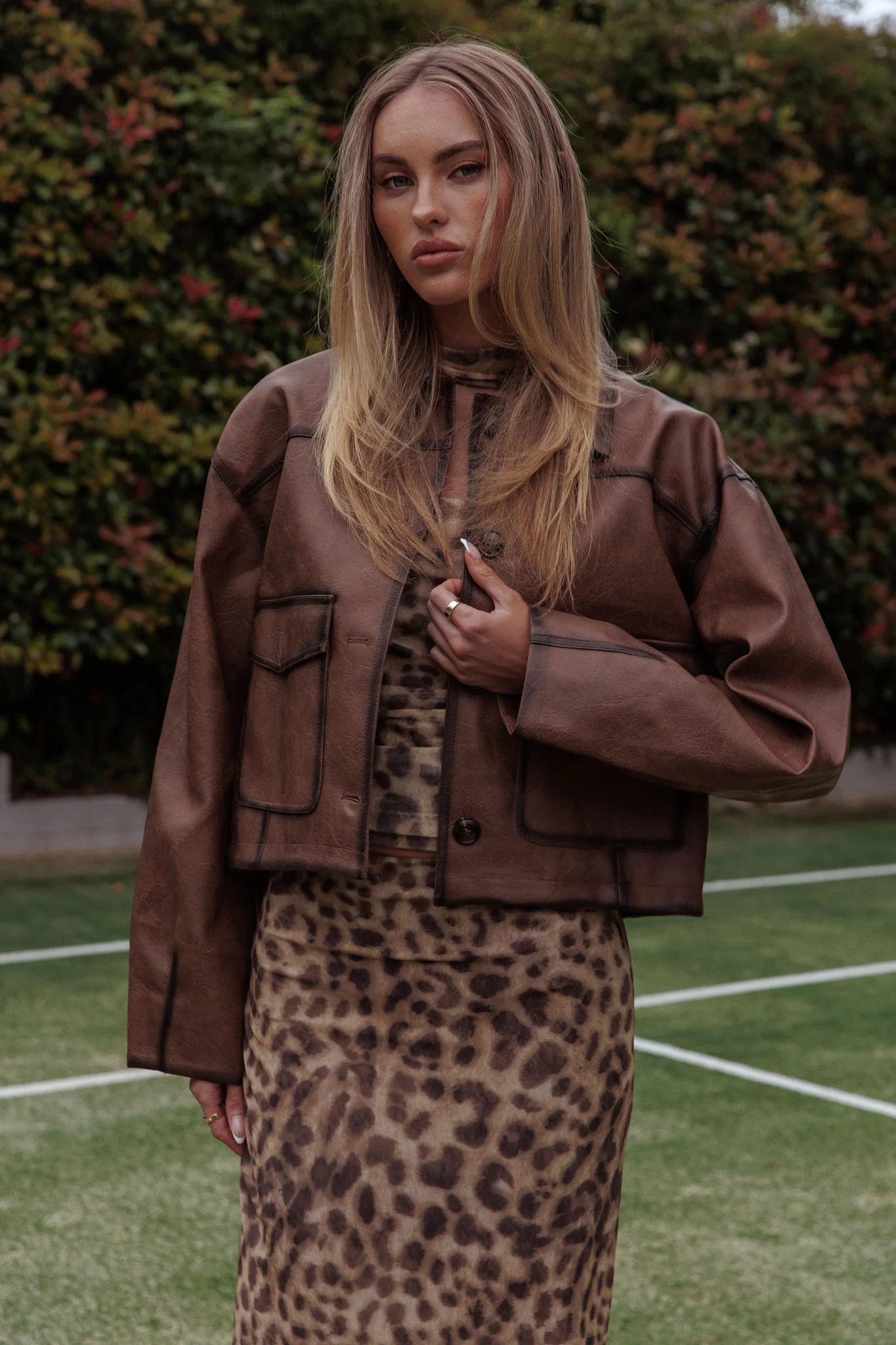 December Front Pocket Jacket Brown - Sonourner