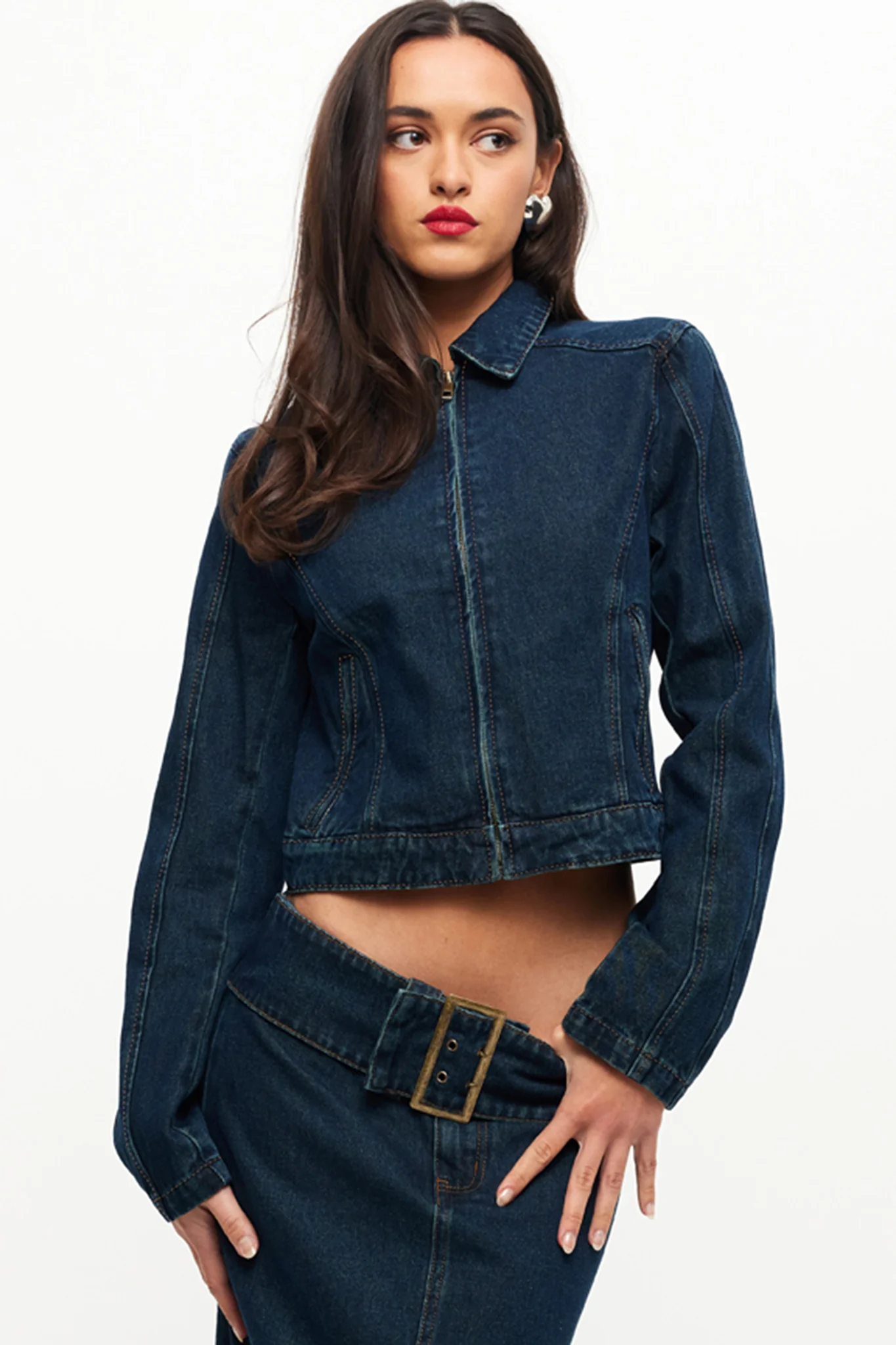 LIONESS Uma Denim Jacket Denim Blue - Sonourner